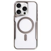 Newface iPhone 16 Pro Kılıf Boyi Magsafe Silikon Kapak - Titan Gri