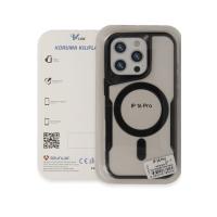 Newface iPhone 16 Pro Max Kılıf Boyi Magsafe Silikon Kapak - Titan Gri