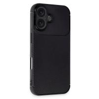 Newface iPhone 16 Kılıf Auto Focus Karbon Kapak - Siyah