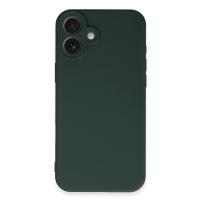 Newface iPhone 16 Plus Kılıf First Silikon - Koyu Yeşil