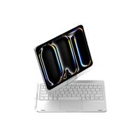 Newface iPad Pro 11 (2024) F11 ATS Kılıf Magic Dönen Klavyeli Tablet Kılıf - Gümüş