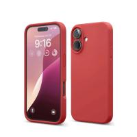 Newface iPhone 16 Kılıf Nano içi Kadife Silikon - Kırmızı