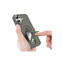 Newface iPhone 16 Plus Kılıf Tork Magsafe Standlı Kapak - Siyah