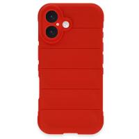 Newface iPhone 16 Kılıf Optimum Silikon - Kırmızı