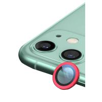 Newface iPhone 12 Raze Metal Kamera Lens - Kırmızı