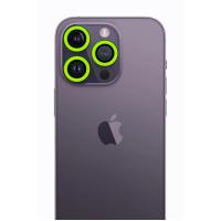 Newface iPhone 13 Pro Max Neon Fosforlu Kamera Lens - Yeşil