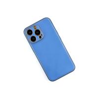 Newface iPhone 13 Pro Kılıf Coco Deri Silikon Kapak - Açık Mavi