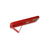 Newface iPhone 13 Pro Max Kılıf Coco Deri Standlı Kapak - Kırmızı