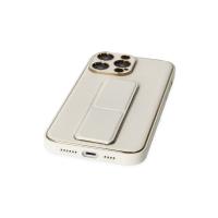 Newface iPhone 13 Pro Max Kılıf Coco Deri Standlı Kapak - Beyaz