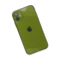 Newface iPhone 12 Kılıf Fly Lens Silikon - Yeşil
