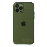 Newface iPhone 12 Pro Max Kılıf Fly Lens Silikon - Yeşil