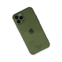 Newface iPhone 12 Pro Max Kılıf Fly Lens Silikon - Yeşil