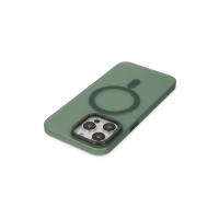 Newface iPhone 14 Pro Kılıf Lodos Magneticsafe Mat Kapak - Köknar Yeşili