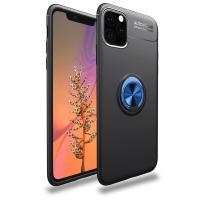 Newface iPhone 11 Pro Kılıf Range Yüzüklü Silikon - Siyah-Mavi