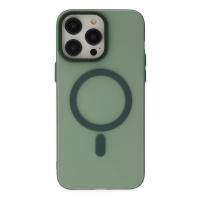 Newface iPhone 14 Pro Max Kılıf Lodos Magneticsafe Mat Kapak - Köknar Yeşili