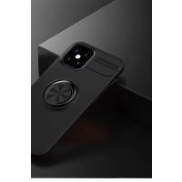 Newface iPhone 12 Mini Kılıf Range Yüzüklü Silikon - Siyah