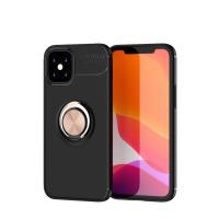 Newface iPhone 12 Mini Kılıf Range Yüzüklü Silikon - Siyah-Gold