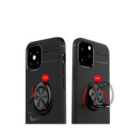 Newface iPhone 12 Mini Kılıf Range Yüzüklü Silikon - Siyah-Mavi