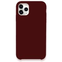 Newface iPhone 11 Pro Max Kılıf Lansman Legant Silikon - Bordo