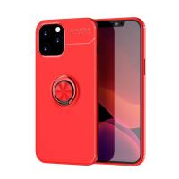 Newface iPhone 12 Pro Max Kılıf Range Yüzüklü Silikon - Kırmızı