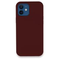 Newface iPhone 12 Kılıf Lansman Legant Silikon - Bordo