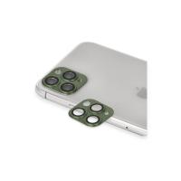 Newface iPhone 11 Pro Max Pers Alüminyum Kamera Lens - Yeşil