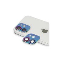 Newface iPhone 11 Pers Alüminyum Kamera Lens - Rainbow