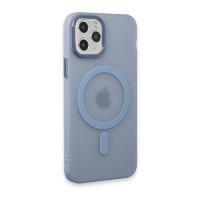 Newface iPhone 11 Pro Max Kılıf Lodos Magneticsafe Mat Kapak - Sierra Blue