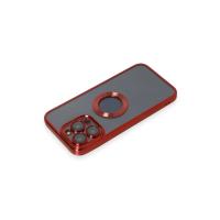 Newface iPhone 14 Pro Kılıf Slot Silikon - Kırmızı