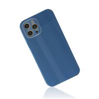 Newface iPhone 12 Pro Max Kılıf Glass Kapak - Mavi