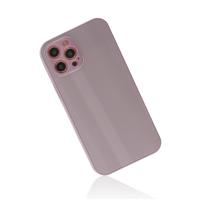 Newface iPhone 12 Pro Max Kılıf Glass Kapak - Mor