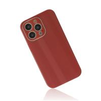 Newface iPhone 13 Pro Kılıf Glass Kapak - Bordo