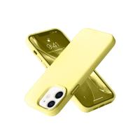 Newface iPhone 12 Kılıf Nano içi Kadife Silikon- Sarı