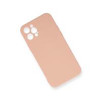 Newface iPhone 12 Pro Max Kılıf Nano içi Kadife Silikon - Pudra
