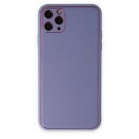 Newface iPhone 11 Pro Max Kılıf Coco Deri Silikon Kapak - Açık Lila