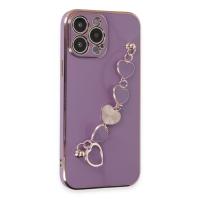 Newface iPhone 13 Pro Kılıf Esila Silikon - Mor