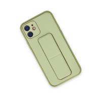 Newface iPhone 12 Kılıf Coco Deri Standlı Kapak - Su Yeşili