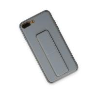 Newface iPhone 7 Plus Kılıf Coco Deri Standlı Kapak - Sky Blue