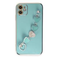 Newface iPhone 12 Kılıf Esila Silikon - Su Yeşili