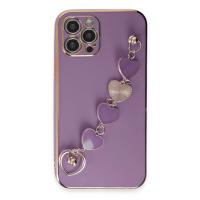 Newface iPhone 12 Pro Max Kılıf Esila Silikon - Mor