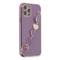 Newface iPhone 12 Pro Max Kılıf Esila Silikon - Mor