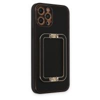 Newface iPhone 12 Pro Kılıf Coco Elit Kapak - Siyah