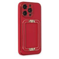 Newface iPhone 13 Pro Max Kılıf Coco Elit Kapak - Kırmızı