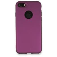 Newface iPhone 7 Kılıf First Silikon - Mürdüm