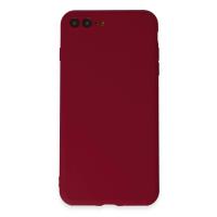 Newface iPhone 7 Plus Kılıf First Silikon - Bordo