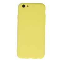 Newface iPhone 6 Plus Kılıf Nano içi Kadife Silikon - Sarı
