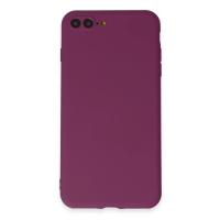 Newface iPhone 7 Plus Kılıf First Silikon - Mürdüm