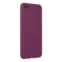 Newface iPhone 7 Plus Kılıf First Silikon - Mürdüm