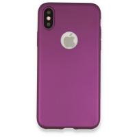 Newface iPhone X Kılıf First Silikon - Mürdüm