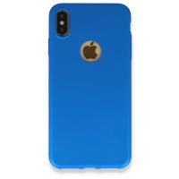 Newface iPhone XS Max Kılıf First Silikon - Mavi
